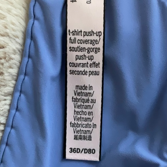 NWOT Victoria’s Secret T-Shirt Push-Up Full Coverage Padded Bra, 36D, Periwinkle - Picture 8 of 8
